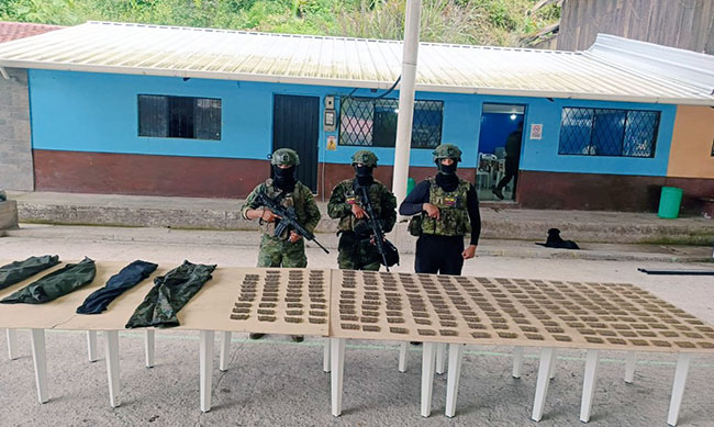 Ejército desmantela dos campamentos de la guerrilla