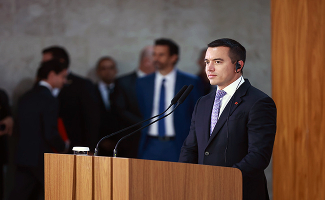 Noboa tendrá una agenda, entre oficial y de vacaciones, en diciembre y enero