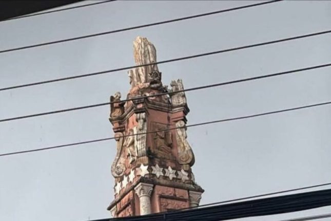 Rayo destruye parte del monumento Cristo Rey nuevamente