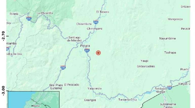 Sismo de leve magnitud sacude la Amazonía ecuatoriana el domingo