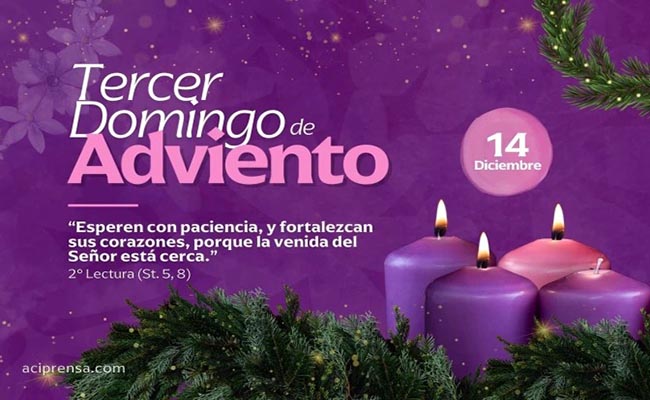 Hoy celebramos el Tercer Domingo de Adviento, “Domingo de Gaudete”