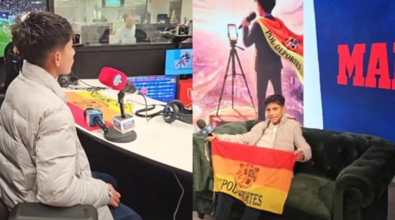 Niño peruano narrará Champions League en Europa