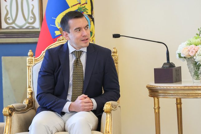 Noboa cumple agenda oficial en Noruega por Nobel