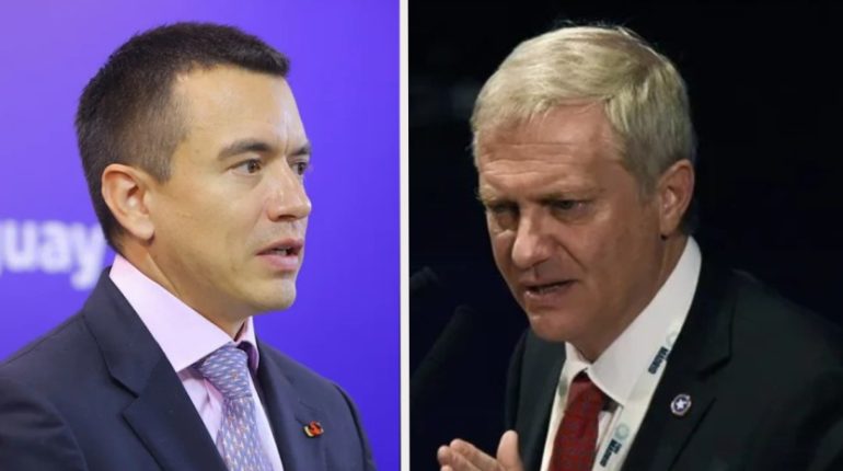 Noboa recibe a Kast para reforzar seguridad regional