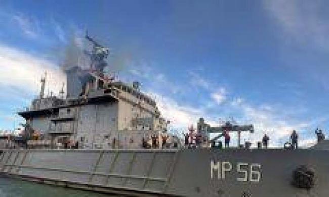 Defensa anuncia la llegada de un buque de guerra para labores de seguridad