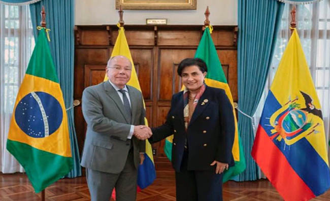 Ecuador y Brasil analizaron oportunidades comerciales y de integración