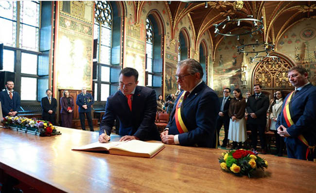 Noboa fortalece lazos de cooperación en comercio y seguridad en Bélgica