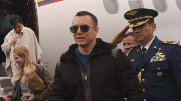 Noboa inicia agenda en Suiza con citas clave