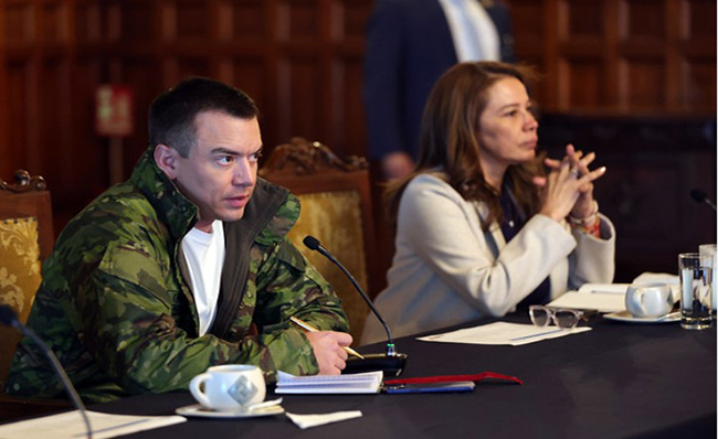 Noboa y el gabinete ministerial evaluaron el bienestar ciudadano