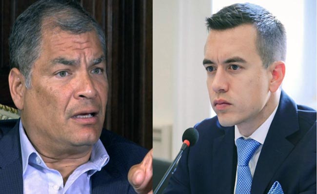 "Terminarás como Noriega y Maduro, anota, es una promesa", le dice Noboa a Correa