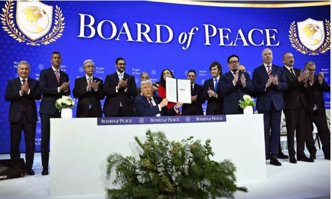 Trump lanza en Davos su Consejo de Paz