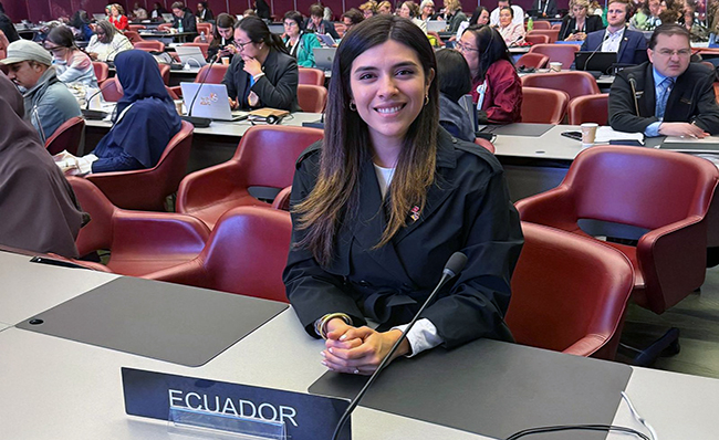 Valentina Centeno preside Comisión de Asuntos de las Naciones Unidas