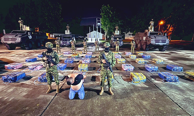 Alias ‘Gordo Andy’ cae en Manabí con 1,5 toneladas de droga