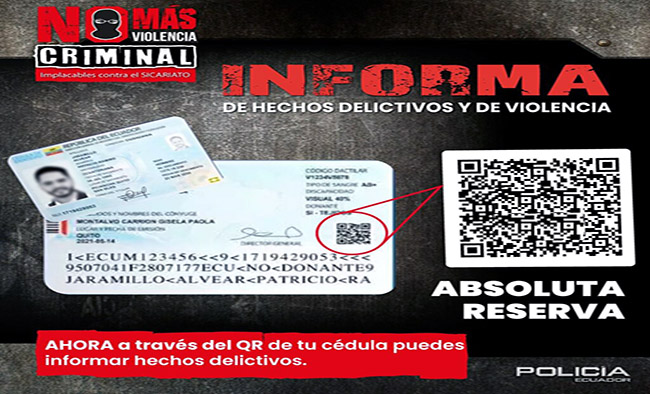 La cédula de identidad una herramienta para informar hechos violentos