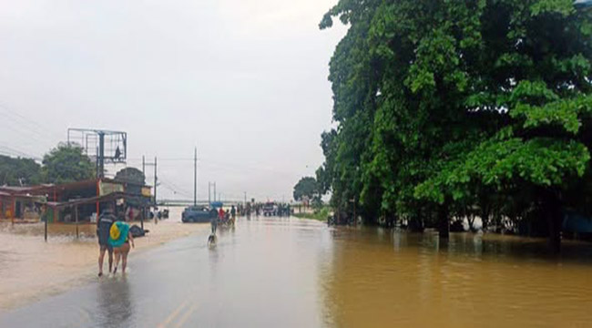 La vía Babahoyo – San Juan está cerrada por inundación
