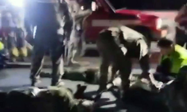 Siete militares heridos en accidente de tránsito vía a la Costa