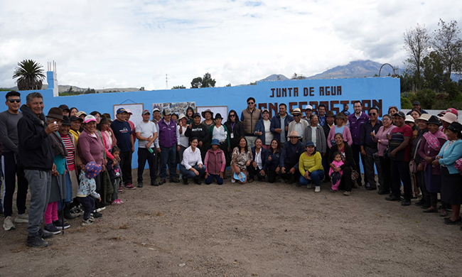 Ambiente inaugura sistema de riego en Cotopaxi