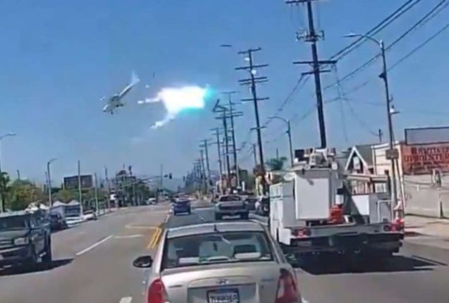 Avioneta impacta cables eléctricos y se estrella en California