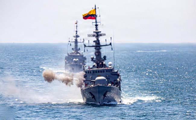 Ecuador finaliza ejercicios navales con Estados Unidos