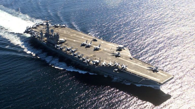 El portaviones USS Nimitz llega a Ecuador para ejercicios de combate
