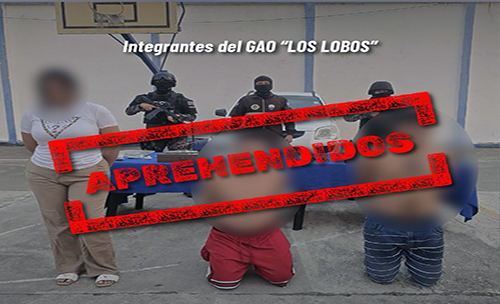 Policía captura a tres miembros del GDO Los Lobos en Machala