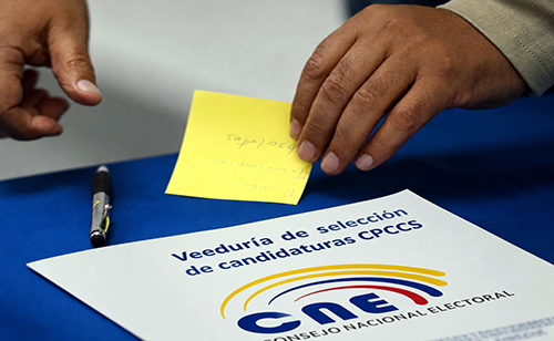 CNE aprueba postulaciones para integrar veedurías de selección de candidaturas al CPCCS
