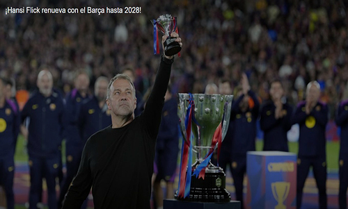 Flick renueva con el FC Barcelona hasta 2028