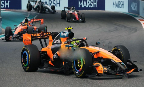 Lando Norris rompe la racha de Mercedes en Miami