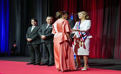 María José Pinto asiste a la investidura de la presidenta de Costa Rica
