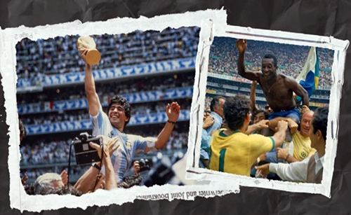 Los días que Maradona y Pelé fueron campeones del mundo en el Estadio Azteca