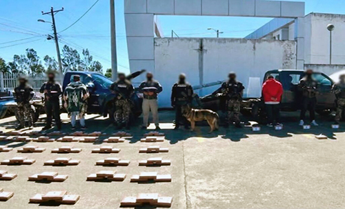 Policía decomisa 141 kilos de cocaína en Tulcán