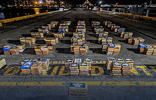 Armada incauta 1,13 toneladas de cocaína