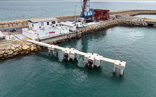 Ministro Luque inaugura el nuevo muelle de remolcadores del Puerto de Manta