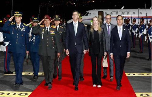 Presidente de Paraguay, Santiago Peña, en visita oficial