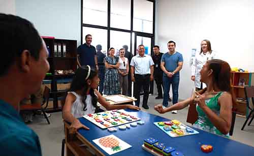Presidente Noboa inauguró centro de atención para personas con discapacidad