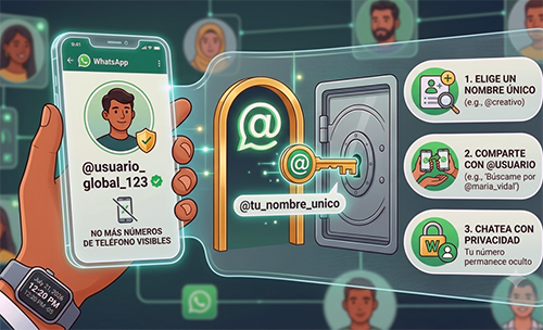 WhatsApp ya permite usar un nombre de usuario en lugar del número de teléfono