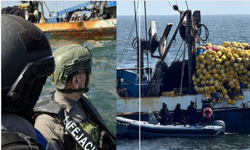 El bloque de seguridad se toma el mar en Santa Elena