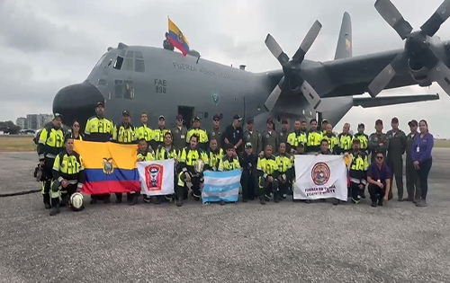 Grupo USAR a Colombia para apoyar en búsqueda y rescate