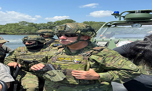 Jefe del Comando Conjunto recorrió zonas fluviales en El Oro
