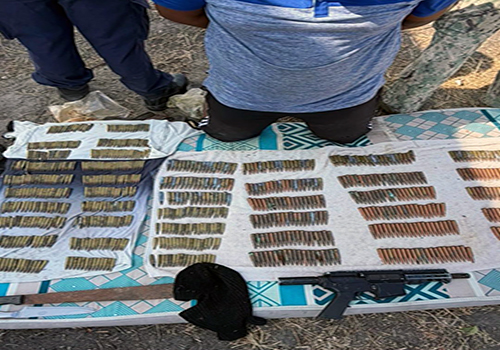 Militares decomisaron un fusil y 1390 municiones en la isla Puná