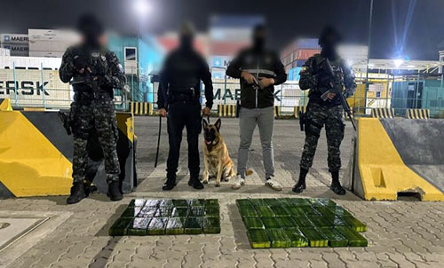Policía Nacional frustró envío de 32 kilos de cocaína