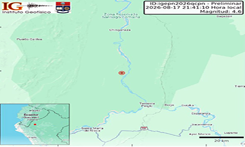 ecuador 221 sismo-de-magnitud-4.6-se-registro-en-yantzaza-zamora-chinchipe-ecuador221.com_.ec_ Sismo de magnitud 4.6 se registró en Yantzaza, Zamora Chinchipe