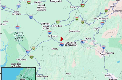 Un sismo de magnitud 3.4 sacudió en La Troncal