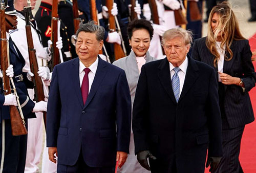 13-xiping Xi Jinping llega a EE. UU. y Trump lo recibe personalmente