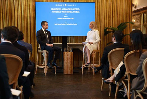 27-noboa Ecuador busca atraer inversión en agenda de Noboa en Nueva York