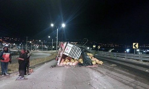 Ambato: Un herido en siniestro vial en Yacupamba