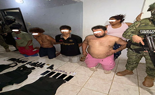 Militares detienen a cinco sujetos con armas en Los Vergeles