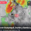 Guayaquil soportó la caída de 114 rayos ayer sábado